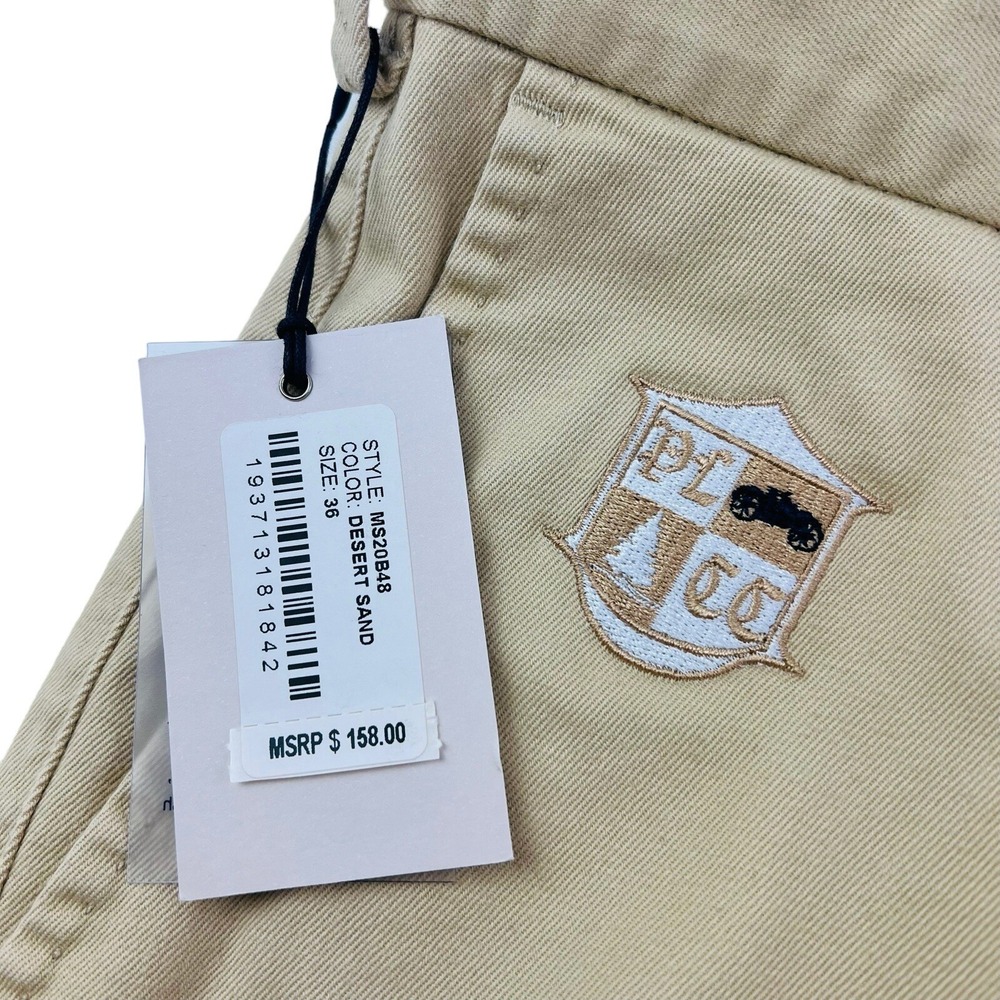 NWT Peter Millar Desert Sand Flat Front Cotton Spandex Pants Mens Size 36X34 - Picture 6 of 6